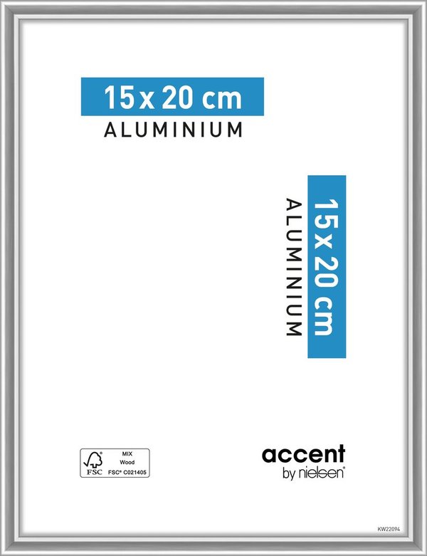 Accent Aluminium 15x20 Silver