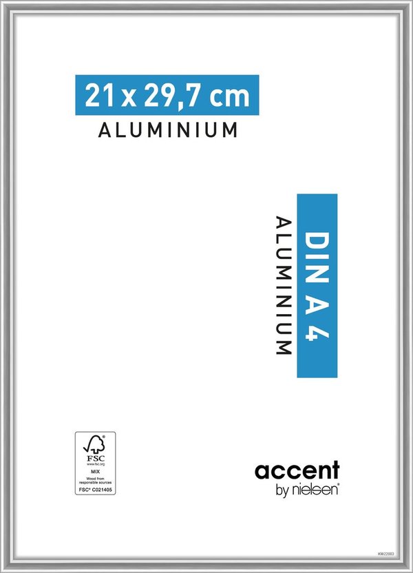 Accent Aluminium 21x29,7 (A4) Silver