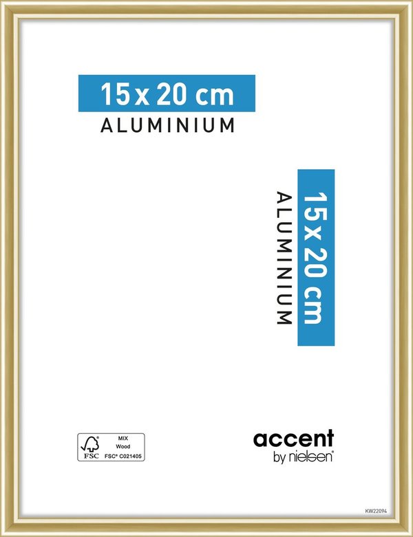 Accent Aluminium 15x20 Guld
