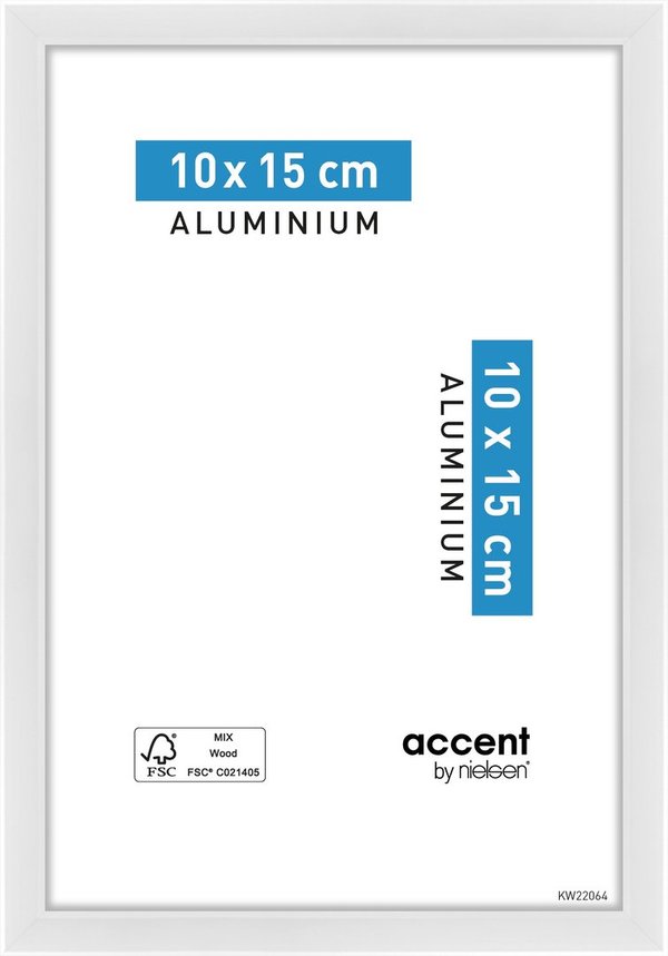 Accent Aluminium 10x15 Vit