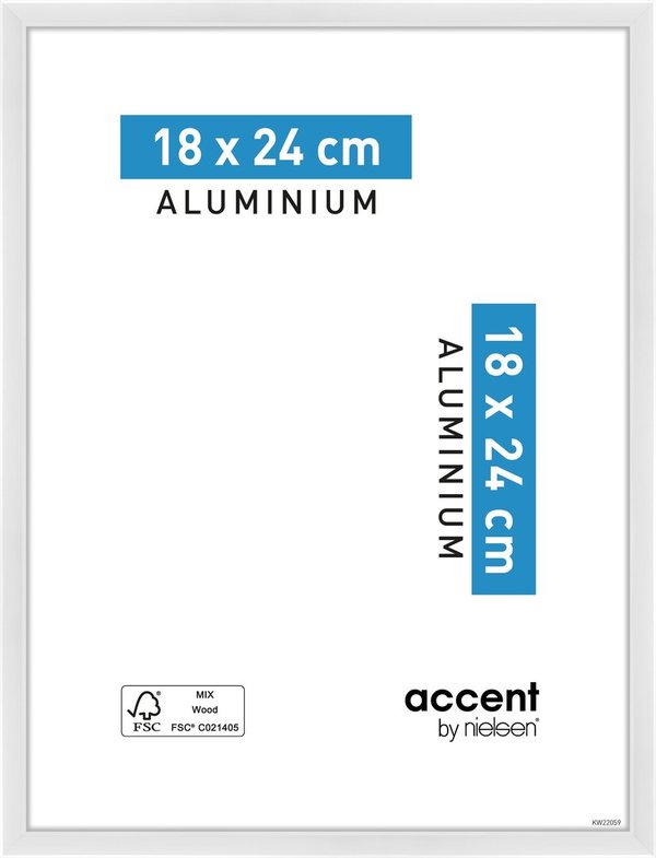 Accent Aluminium 18x24 Vit