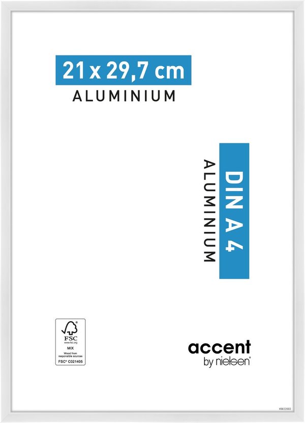 Accent Aluminium 21x29,7 (A4) Vit