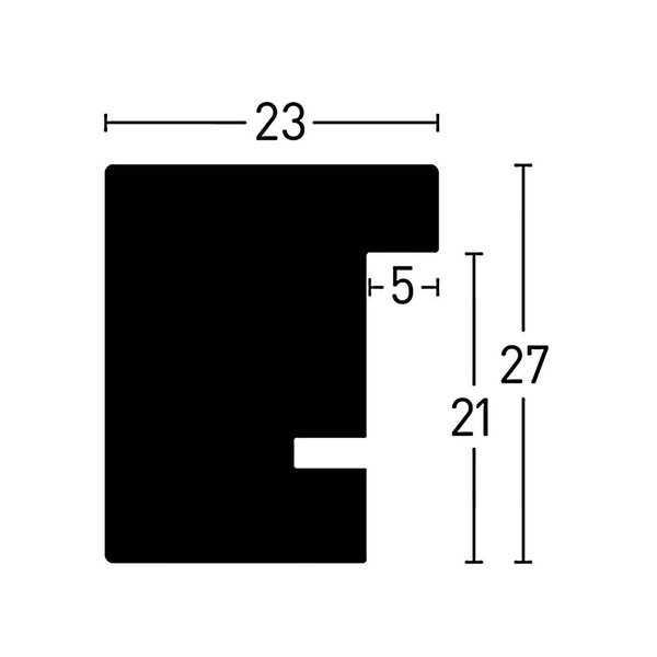 XL trä 84,1x118,9 cm Svart (A0)